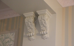 Стеновые панели и колонны. Загородный дом 3 Шлюз